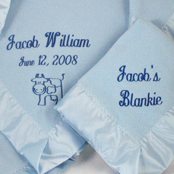 New Baby Gift Bundle in Blue - Blankets